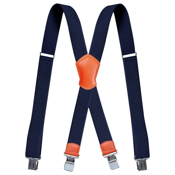 Ceimmol Suspenders for Men X Back Adjustable Heavy Duty Clip With 1.5 Inchs Wide Elastic Braces Snaps