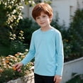 Ceisia Boys Fall Winter Long Sleeve Henley Half‑Button Solid Color ...