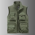 thumbnail image 1 of Ceisia Breathable Lightweight Men's Loose Fit Stand-Collar Multi-Pocket Utility Vest Gift, 1 of 4