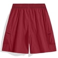 thumbnail image 1 of Ceisia Elastic Drawstring Waist Quick Dry Breathable Casual Cargo Shorts With Side Pockets For Men Summer Red XXXL Gift, 1 of 7