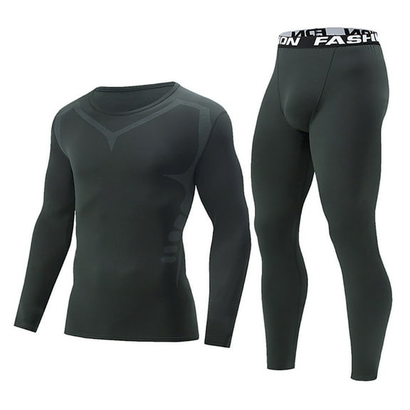 Ceisia Gift Men's Warm Soft Casual Long Sleeve Round Neck Lounge Homewear Two Piece Outfit Set