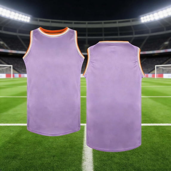 Ceisia Kids' Basketball Jersey Tank Top Assorted Colors for Sports and Casual Wear Purple 12-13Years Gifts for Father