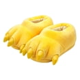 thumbnail image 1 of Ceisia Kids Plush Claw Slippers Warm Soft Sole Home Indoor Fuzzy House Slippers Yellow Free Size Gift, 1 of 7