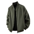 thumbnail image 1 of Ceisia Lightweight Windproof Men's Loose Fit Baseball Collar Bomber Jacket Gift, 1 of 3