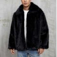 thumbnail image 1 of Ceisia Luxurious Warm Men's Loose Fit Turn-Down Collar Faux Fur Jacket Gift, 1 of 9