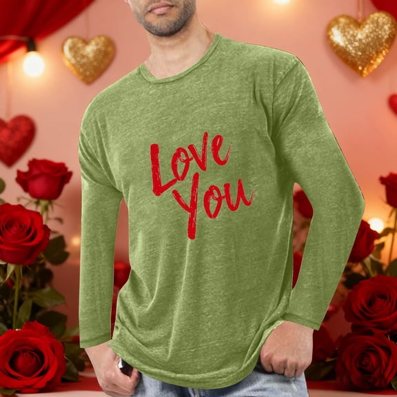 Ceisia Men Casual Fashion Print Round Neck Pullover Long Sleeve Sweatshirt Gift