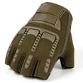 thumbnail image 1 of Ceisia Men Half Finger Cycling Gloves Shock Absorbing Padded Adjustable Wrist Strap Breathable Non Slip Sport Protective Gear For Biking Driving Workout Gift, 1 of 5
