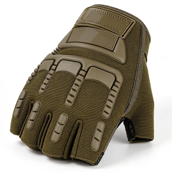 Ceisia Men Half Finger Cycling Gloves Shock Absorbing Padded Adjustable Wrist Strap Breathable Non Slip Sport Protective Gear For Biking Driving Workout Gift