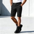 thumbnail image 1 of Ceisia Men Multi Pocket Ripstop Cargo Shorts Elastic Waistband Drawstring Outdoor Workwear Casual Bottoms Black XXXXL Gift, 1 of 7