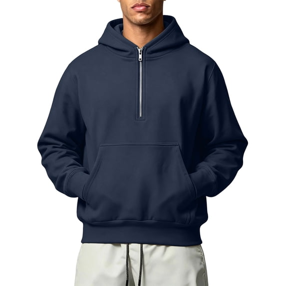 Ceisia Men Waffle Knit Stand Collar Full Zip Fleece Jacket Loose Fit Long Sleeve Pocket Daily Casual Outer Coat Gift