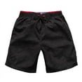 thumbnail image 1 of Ceisia Men's 5 Inch Quick Dry Drawstring Printed Breathable Athletic Swim Trunks Beach Shorts Summer Surf Casual Vacation Bottoms Black L Gifts for Father, 1 of 3