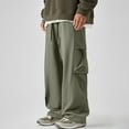 thumbnail image 1 of Ceisia Men's All-Season Outdoor Pants - Sunscreen Solid Gift Color Elastic Waist Drawstring Nylon Spandex Trousers, 1 of 8