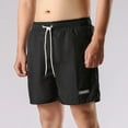 thumbnail image 1 of Ceisia Men's Cargo Shorts Beach Swim Trunks Summer Lightweight Thin Quick Dry Casual Slim Fit 4 Inch Inseam Athletic Bottoms Black M Gifts for Father, 1 of 6