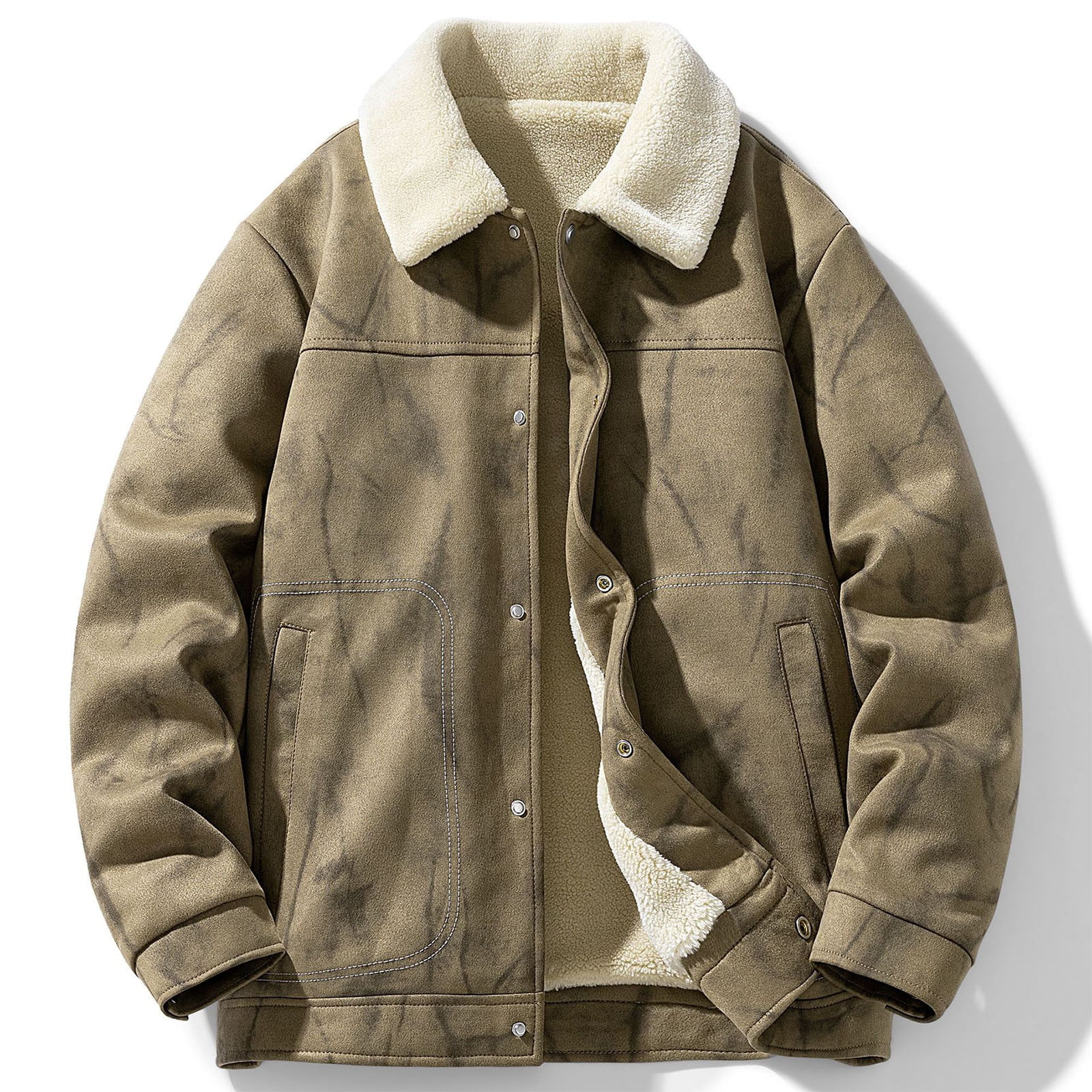 Ceisia Men's Classic Collar Functional Pockets Casual Style Jacket - 88 ...