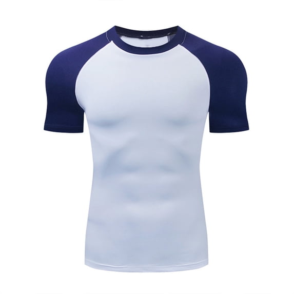 Ceisia Men's Compression Raglan Sleeve T-Shirt High Elastic Quick Dry Athletic Crew Neck Top Gift