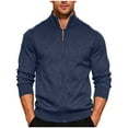 thumbnail image 1 of Ceisia Men's Denim Workwear Jacket Loose Fit Casual Long Gift Sleeve Hooded Outerwear, 1 of 6