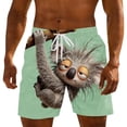 thumbnail image 1 of Ceisia Men's Funny Animal Print Beach Shorts Novelty Drawstring Swim Trunks with Hidden Pocket Quick Dry Summer Bottoms Gifts for Father, 1 of 3