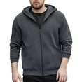 thumbnail image 1 of Ceisia Men's Hooded Solid Color Casual Style Jacket - Nylon-Spandex for Daily & Outdoor Wear Gift, 1 of 8