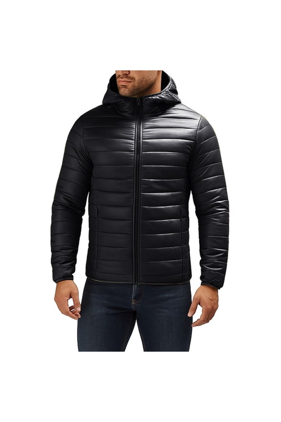 Men's Hooded Standing Collar Functional Pockets Solid Color Jacket - nylon for Daily & Outdoor Wear Gift