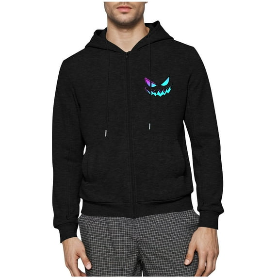 Ceisia Men's Hooded Zipper Closure Functional Pockets Casual Style Coat - 60%Polyester-5%Spandex-35%Cotton for Daily & O utdo... Gift