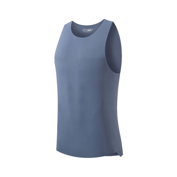 Ceisia Men's Ice Silk Seamless Slim Fit Crew Neck Sleeveless Tank Top with Laser Perforations Gift