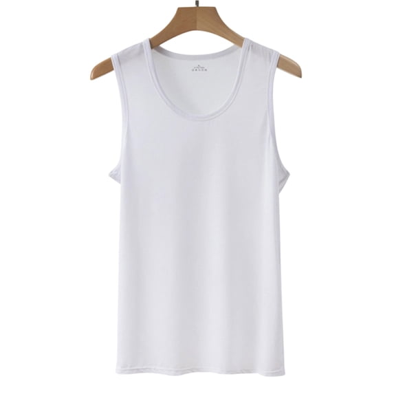 Ceisia Men's Mesh Breathable Tank Top Lightweight Sleeveless Undershirt for Daily Wear White XXL Gifts for Father