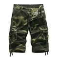 thumbnail image 1 of Ceisia Men's Multi Pocket Fashion Cargo Shorts for Summer Five Quarter Length Casual Pants Gifts for Father Green 40, 1 of 8