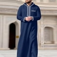 thumbnail image 1 of Ceisia Men's Oversize Hooded Embroidered Muslim Robe With Zip Placket Gift, 1 of 9