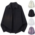 thumbnail image 1 of Ceisia Men's Oversize Turn-Down Collar Single-Pocket Cotton Long-Sleeve Shirt Gift, 1 of 5