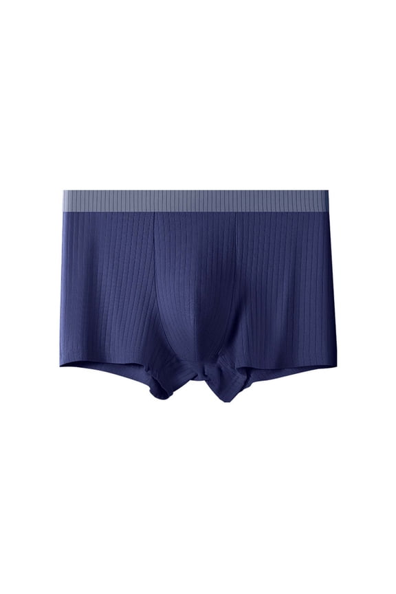 Men's Plus Size Cotton Boxer Briefs Comfortable Waistband Breathable Soft Solid Color Underwear 5XL Gifts for Father