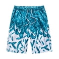 thumbnail image 1 of Ceisia Men's Quick Dry Beach Swim Trunks with Drawstring Pockets All Over Print Five Quarter Casual Summer Shorts Gifts for Father Green 3X, 1 of 2