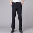 thumbnail image 1 of Ceisia Men's Relaxed Linen Pinstripe Gift Casual Pants Breathable Seam Pleat Design Multi-Color, 1 of 9