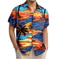 thumbnail image 1 of Ceisia Men's Short Sleeve Shirt Vacation Style Straight Fit Tropical Print Turn-Down Collar Casual Spring Summer Shirt Gift, 1 of 5