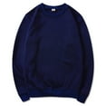 thumbnail image 1 of Ceisia Men's Solid Crew Neck Long Sleeve Sweatshirt for Casual & Sports Wear Navy S Gifts, 1 of 3