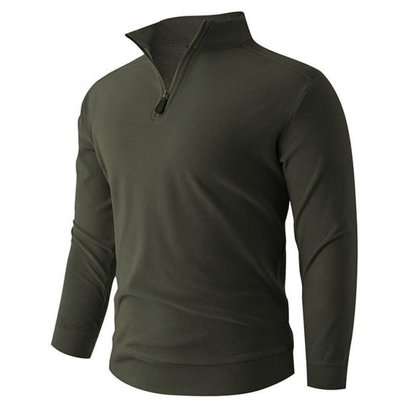 Ceisia Men's Spring Casual Solid Color Knitted Fabric Round Neck Long Sleeve Sweater - Comfortable Daily Gift Outdoor Wear