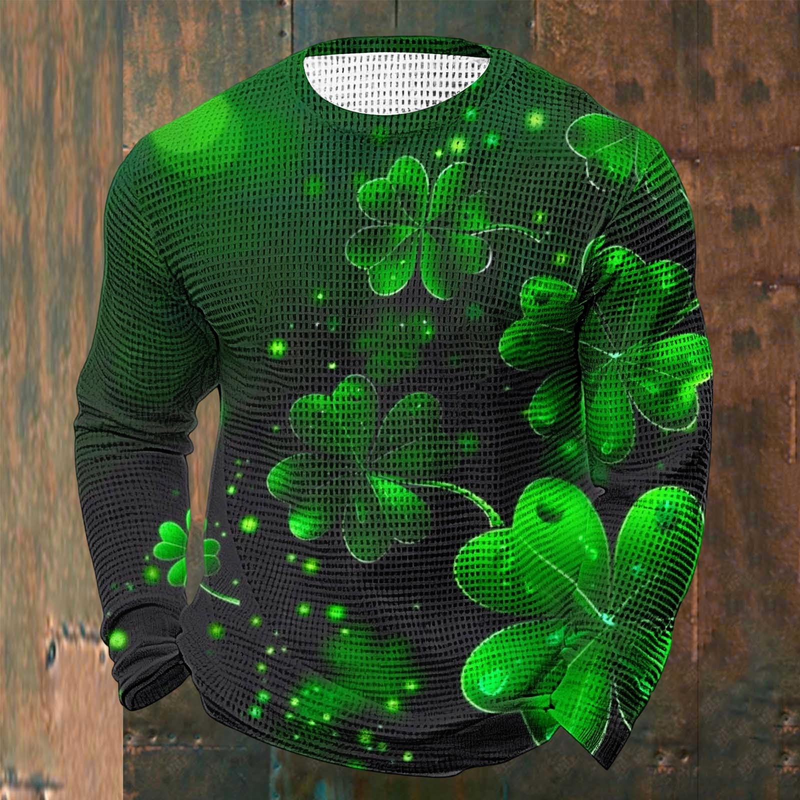 Ceisia Men's St Patrick's Day Long Sleeve Round Neck T-Shirt Soft ...