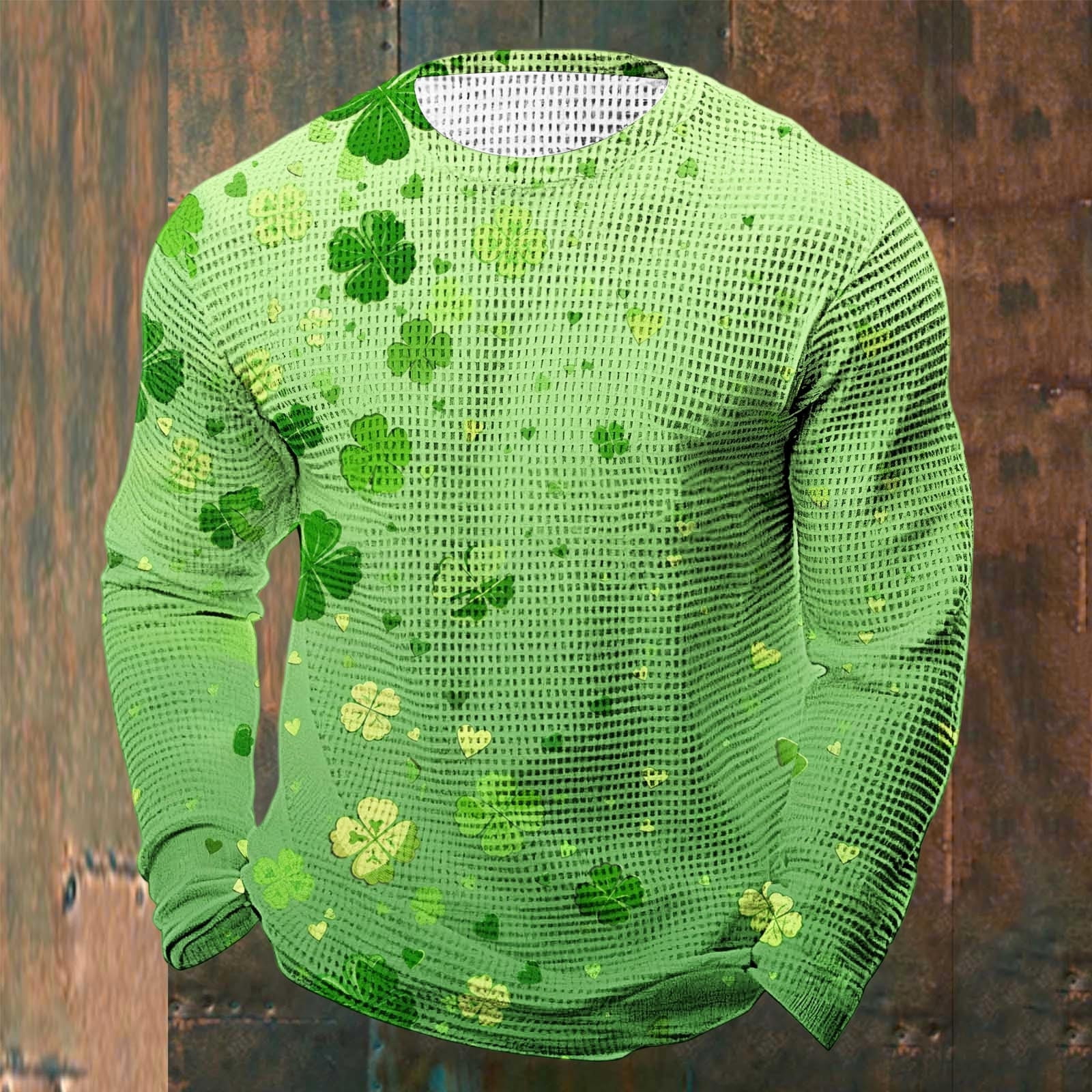 Ceisia Men's St Patrick's Day Long Sleeve Round Neck T-Shirt Soft ...
