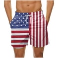 thumbnail image 1 of Ceisia Men's Summer Tropical Print Elastic Waist Drawstring Pockets Quick Dry Beach Swim Trunks Casual Shorts Gifts for Father Multicolor L, 1 of 5