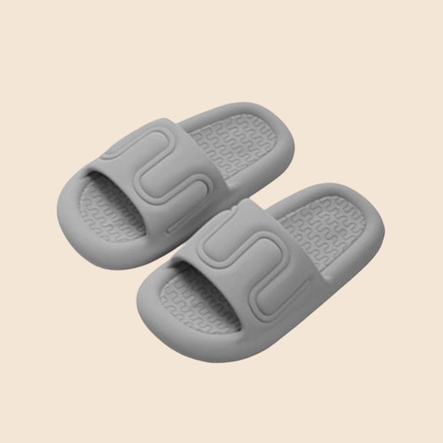 Ceisia Men's Textured Casual EVA House Slippers Thick Sole Indoor Home Non-Slip Anti-Odor Bathroom Slides Summer Breathable Durable Comfort Anti-Skid Gifts for Father
