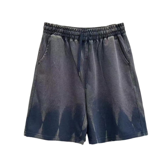 Ceisia Men's Vintage Washed Cotton Casual Shorts with Elastic Drawstring Waist & Pockets Gifts