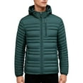 thumbnail image 1 of Ceisia Men's Winter Warm Stand Collar Zipper Cardigan with Pockets Windproof Water Gift Repellent Lightweight Puffer Jacket, 1 of 7