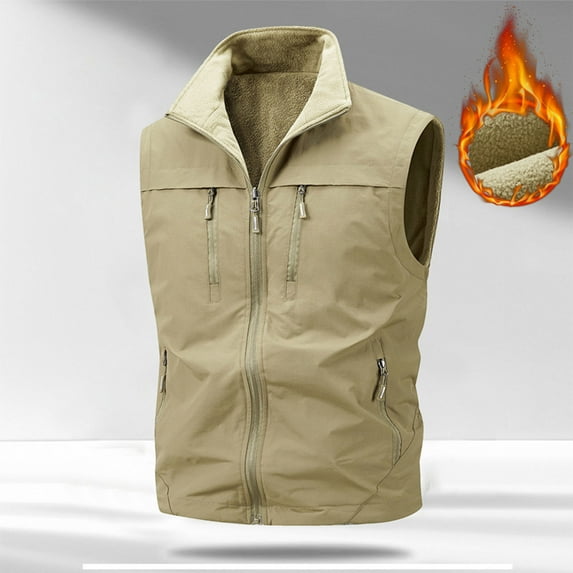 Ceisia Men's casual coat pocket sleeveless outdoor outerwear Gift