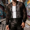 thumbnail image 1 of Ceisia Men's fashion casual solid color stand collar zipper jacket Gift long sleeve outerwear, 1 of 6
