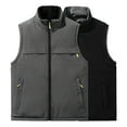 thumbnail image 1 of Ceisia Men's fashion solid color zipper vest pocket sleeveless outerwear Gift, 1 of 8