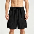 thumbnail image 1 of Ceisia Mens Belted Multi Pocket Cargo Shorts Drawstring Waist Tactical Shorts for Men Outdoor Black XL Gifts for Father, 1 of 6