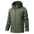 thumbnail image 1 of Ceisia Relaxed Fit Men's Fleece-Lined Hooded Windproof Waterproof Jacket Gift, 1 of 6