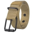 thumbnail image 1 of Ceisia Unisex Single Row Pin Buckle Canvas Belt Heavy-Duty Nylon Webbing Adjustable Casual Outdoor Waist Belt 3.5cm Width Gifts for Father, 1 of 4