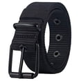 thumbnail image 1 of Ceisia Unisex Single Row Pin Buckle Canvas Belt Heavy-Duty Nylon Webbing Adjustable Casual Outdoor Waist Belt 3.5cm Width Gifts for Father, 1 of 8