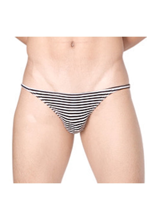 Women's Striped Bikini Bottoms Quick Dry Swimwear Multi Color Black XL Gifts for Father