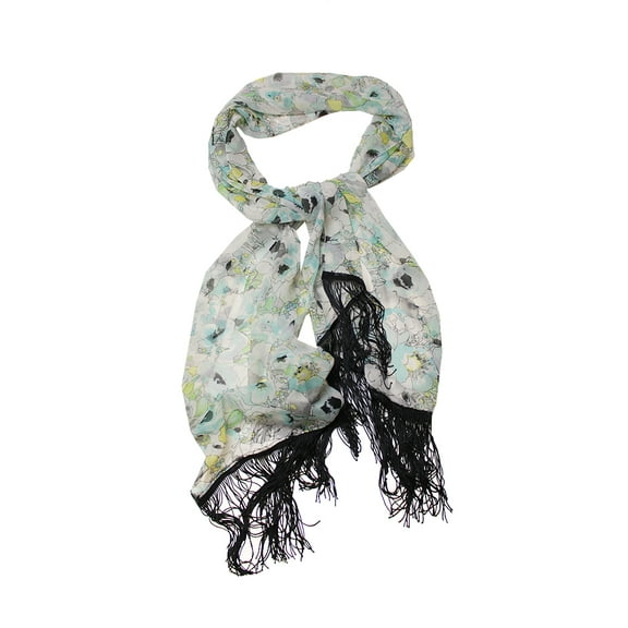 Cejon Aqua Multi Fringed Poppy Love Wrap OS
